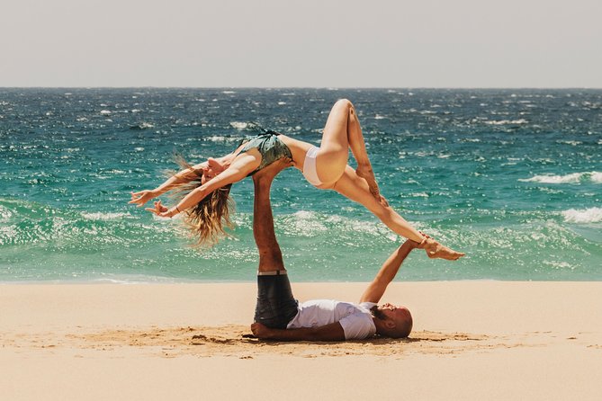 Acroyoga Tenerife Partner Yoga class - Language and comfort level: learning in English