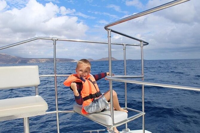CATAMARAN OCEAN CRUISE TOUR, Food & Drinks included! - 3 hours at sea: the cruise setup toward La Gomera and pilot-whale country