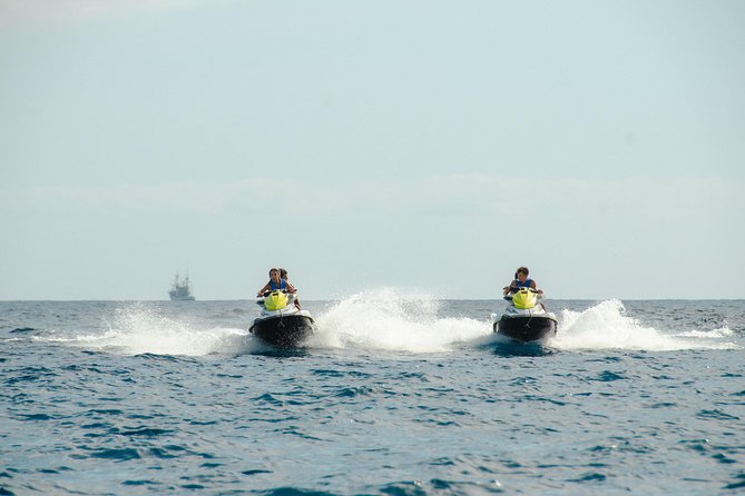 Double Jet Ski Safari 2.5 Hour Guided Tour of Tenerife - How the 2.5-hour ride flows: boat to instructor, guided speed, and scheduled stops