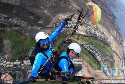 Paragliding Tandem Flight in Tenerife South ADRENALINE! - Getting from Playa de la Enramada to the Adeje take-off slope