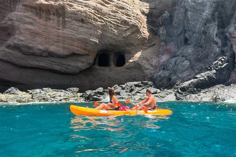 Punta de Teno: Kayak Safari overlooking Los Gigantes Cliffs - The swim and snorkeling stop: clear water, simple gear, real bragging rights