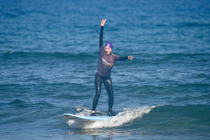 small group surf lesson in Playa de las Américas,Tenerife - What you do on the beach (and why it works)