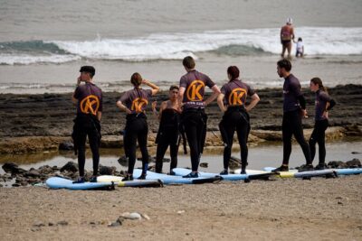 small group surf lesson in Playa de las Américas,Tenerife - Why low tide is part of the lesson plan