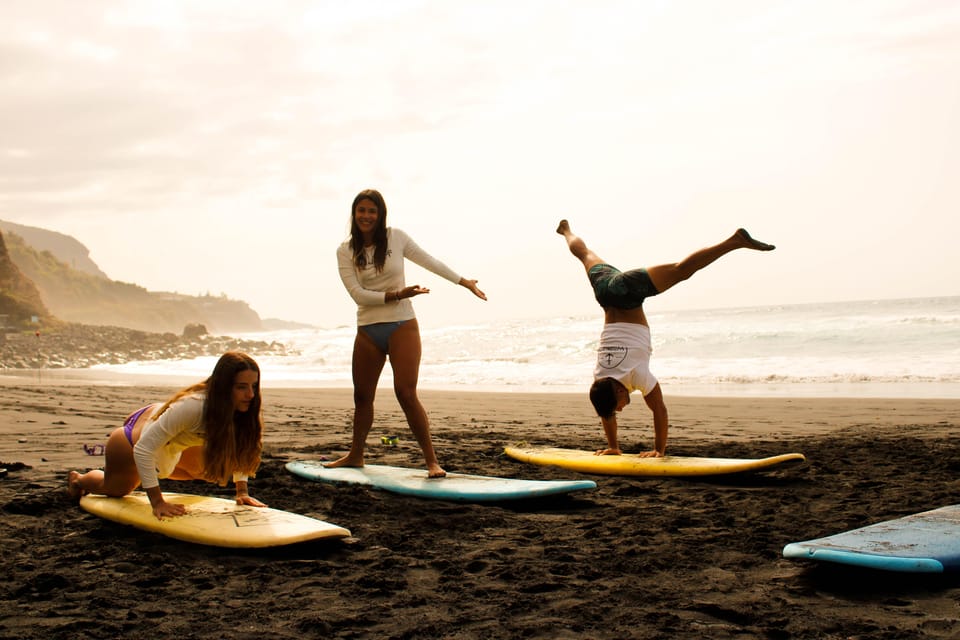 Surf class in Tenerife South - Playa de las Américas: where your surf lesson actually lives
