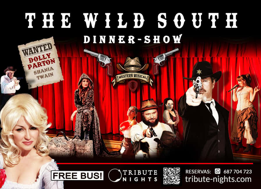 Tenerife : Musical show "the wild south" with dinner and transfer - Entering an Old West Saloon vibe in Tenerife
