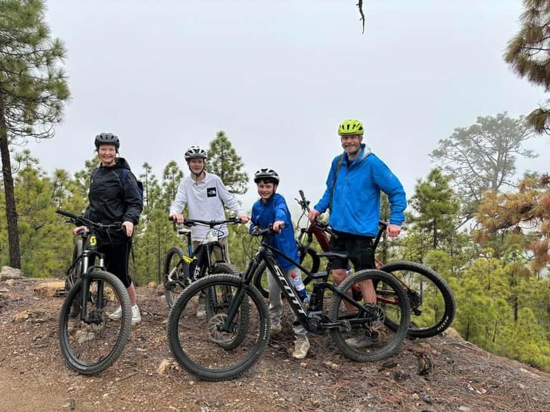 Tenerife: premium e-bike ride at Vilaflor- Lunar Landscape - From Bike Café Parking to Pine Forest Tarmac