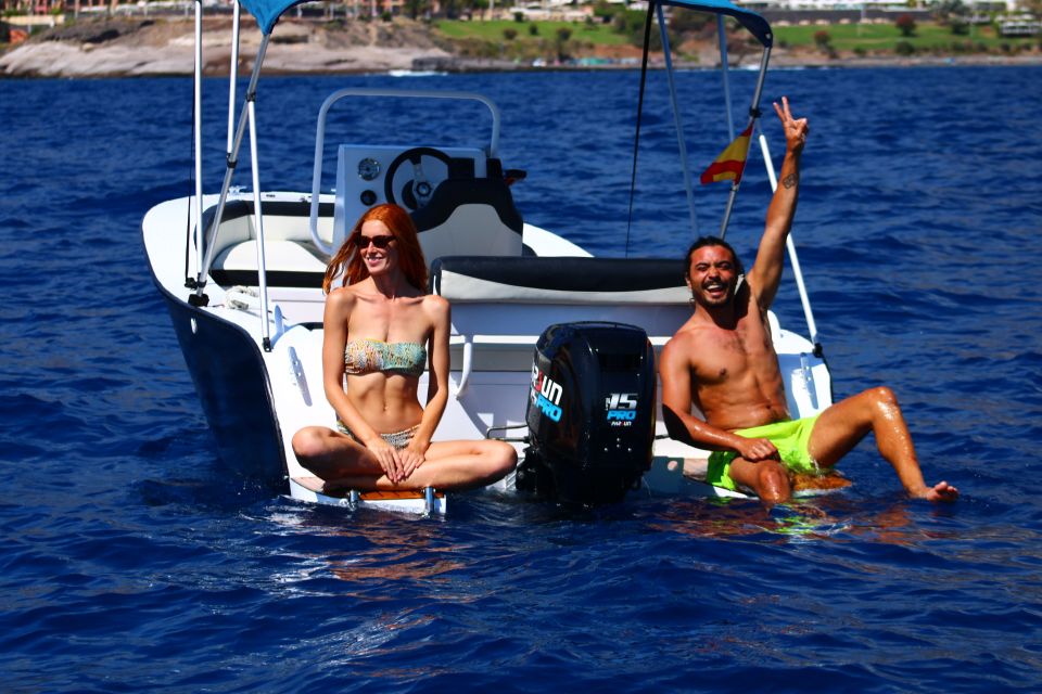 Tenerife: Rent a Boat with No License, Self Drive - The big moment: snorkeling and swimming with included gear