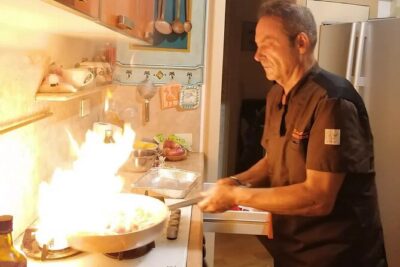 The Cooking Show Experience -Birthday ideas Tenerife - - The menu as a lesson: paella, brothy rice, and texture tricks